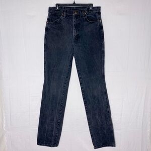 Vintage Wrangler Washed Black Straight Leg Jeans 32